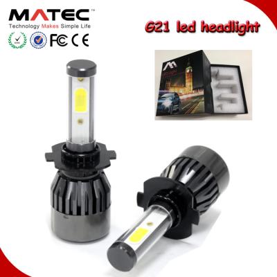 China led headlight lighting system auto car motorcycle LED headlight bulbs super bright H3 H4 H7 H11 30W COB chips headlight G21 led universal for sale