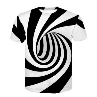 China Viable Wholesale Cheap Custom Made T Shirts 3d Illusion Mens Sublimation T Shirt For Men for sale