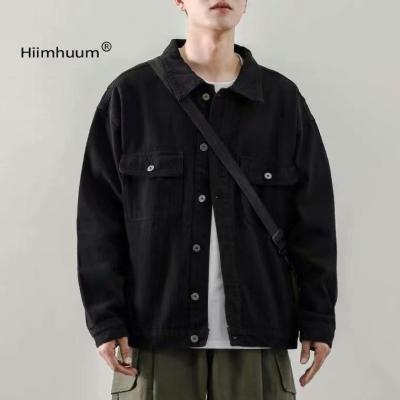 China Spring and Autumn Brand Street Work Jacket Men's Loose Cowboy Coat Versatile Fashion Other Men's Clothing for sale