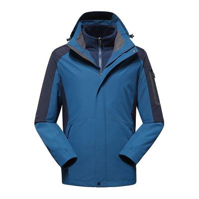 China Plus Size 2021 Hot Selling Men Waterproof Windproof Hiking Camping Clothes 100% Polyester Outdoor Jackets for sale