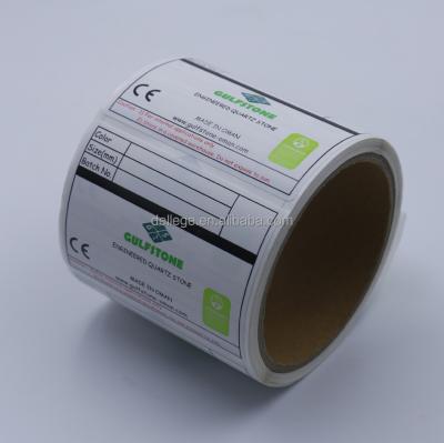 China High Strength Viscous Color Logo Preprinted Thermal Transfer Barcode Label Rolls for sale