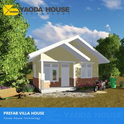 China Hotel pre fabricated houses villa light steel frame structure construction eco friendly villa for sale