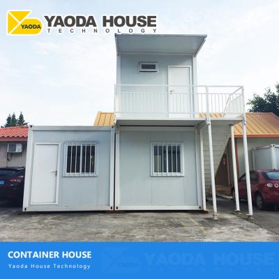 China Modern Cheap Hotel China Export Czech Republic 3 Bedroom 2 Story Pre-made Finished Steel Living 20Ft Container House For Vacation for sale