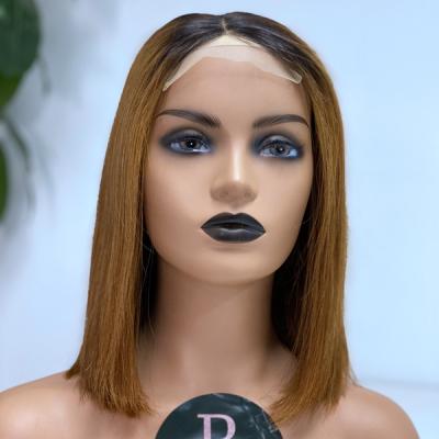 China Regular Wave Short Brazilian Straight BOB Wig Burgundy 1B 99J Virgin Hair Lace Front Wig for sale