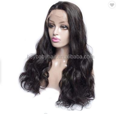 China OEM Wholesale Virgin Wig Silky Straight Body Wave Brazilian Hair Frontal Wig 13x4 Lace Front Closure Wig for sale