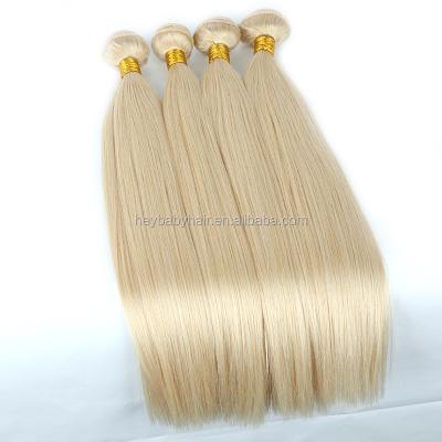 China Silky Straight Wave 30inch Brazilian Human Hair Straight 613 Hair Bundles With Closure for sale