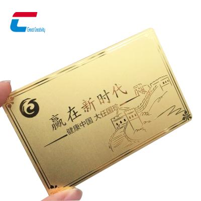 China Matte Black Stainless Steel Metal Business Cards / Blank Metal Business Card for sale