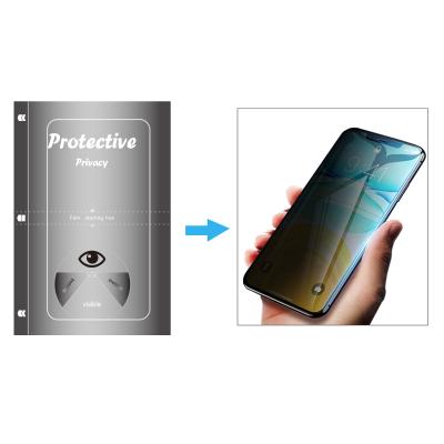 China Privacy Glossy Film Tpu Mobile Screen Protector Anti-peep Mobile Screen Film for sale