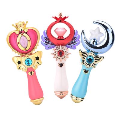 China Fairy Glowing Magic Magic Wand 19.5*4*7.5CM Beautiful Balala Fairy Ice Girl Gift Transformation Light Music Magic Wand for sale