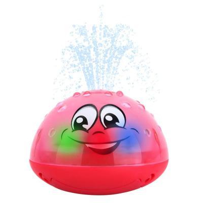 China Baby Bath Toys Spray Water Induction Baby Toys Electric Induction Spray Ball Sprinkler for Kids with Light for sale