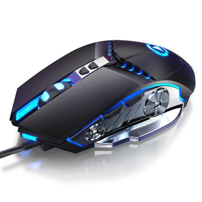 China Led Optical Mouse QIYU DPI 3200 Light Gaming Mouse Wired LED Light Optical Mouse Rechargeable Mouse for sale