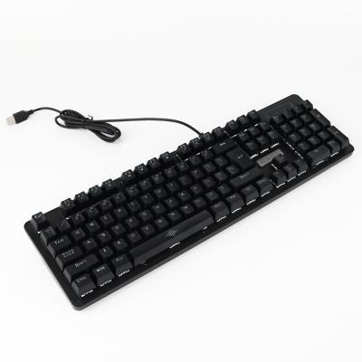 China Gamer Mechanical Keyboard RGB Qiyu USB Wired 7 RGB Colored PC Computer Gaming Keyboard with 104 Keys for sale