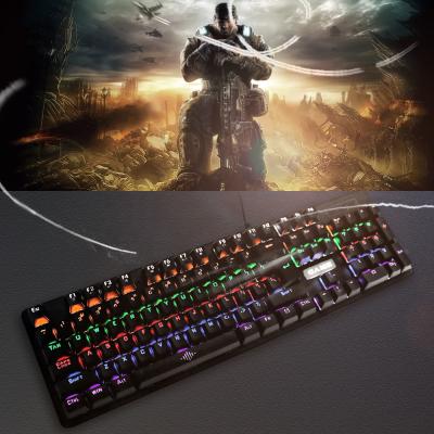 China RGB Led Backlit Mechanical Gaming Keyboard QIYU OEM Custom 104 Replacement Keycaps Wired Mechanical Gaming Keyboard Kit With Rgb Light Changeable Mode for sale