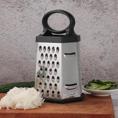 China Amazon Success Sustainable Fruit and Vegetable Tools 6 Sided Grater Coconut Grater Kitchen Accessories Vegetable Graters for sale