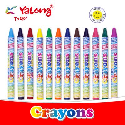 China Hot Selling Yalong Amazone Toddler Elephant Smooth Non-Toxic Pencils Drawing Suction Capacity Learning Flowermonaco Palm Pencil For Children 24 Color for sale