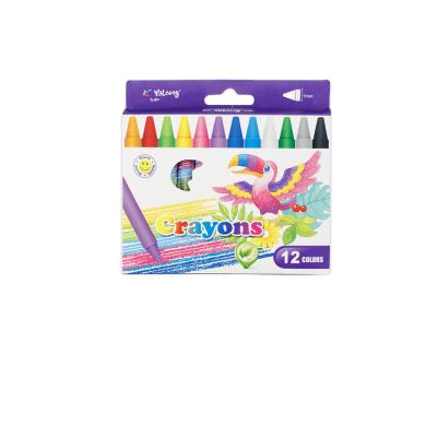 China Art Painting Yalong Crayon Crayons 12 Non Toxic in One Oil Pastel Kids Wax Crayons with Custom Logo for sale