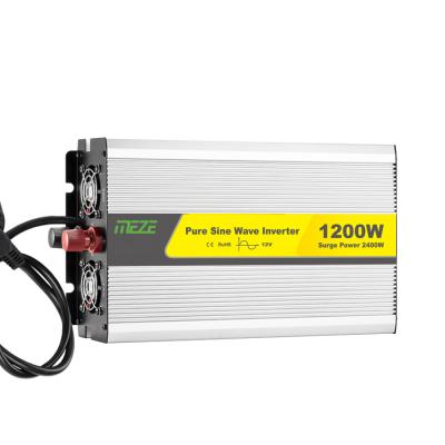 China 12v inverter 220v 12v 24V pure sine wave to 220v inverter1000w 1200w dc to ac car power charger inverters for sale