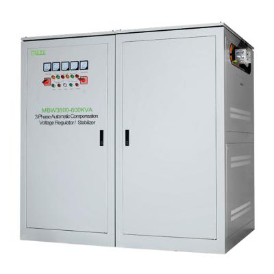 China SVC 3phase 380V 380v 400v 600KVA 800KVA 1000KVA Industry AC Industry Triac Voltage Stabilizer Automatic Voltage Regulator Power Supply for sale