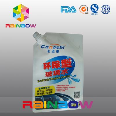 中国 風防ガラスの洗濯機の液体のためのスロットと包む薄板にされた層の口の袋 販売のため