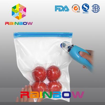 China Plastic food vacuum seal bags / vacuum food storage packaging for sale