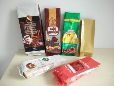 Cina borsa laterale nera opaca del sacchetto di plastica del caffè del rinforzo del di alluminio di 1kg 2kg 12oz 14oz 16oz in vendita