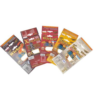 China Custom Printing Hot Sale Enhancement Rhino Pills Packaging For Men Stock Display Paper Box Paper Cards for sale