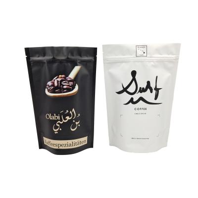 China Moisture-Proof Custom Printed High Quality Coffee Bags With Valve Plastic Zpiier Stand Up Plastic Bag Te koop