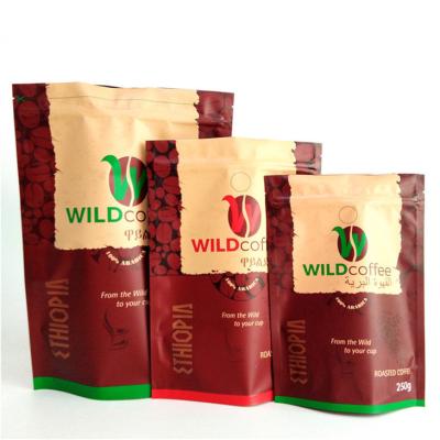 China Wholesale Custom Digital Printing Manufacturers Smell Proof Moisture Proof Packaging Bags for Coffee Bean 250G 500G for sale