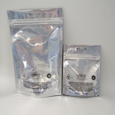 China k Plastic Pouches Packaging Tear Notch Small Three Side Sealed Noni Aluminum Package for sale