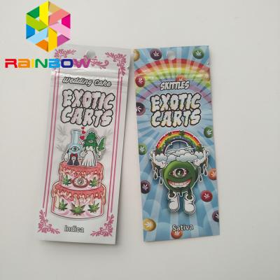 Chine Sachets en matière plastique de cartouche de Vape empaquetant sacs de Mylar de chariots exotiques de Mario de mini à vendre