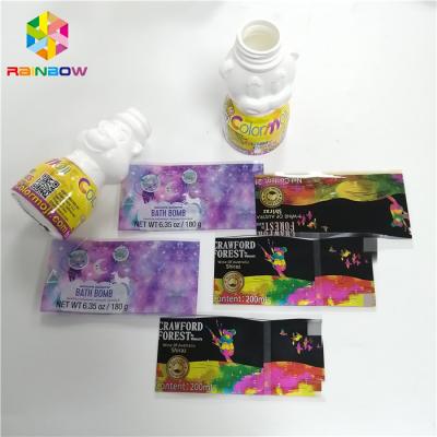 China Getränkepsychiaters-Aufkleber Heißsiegel PVC-Offsetdruck-CMYK zu verkaufen