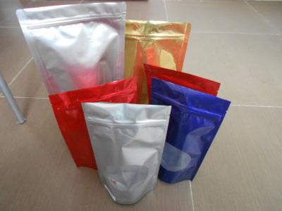 China Die kundenspezifische verpackende Imbiss-Tasche, BOPP/LDPE stehen oben Plastik-Nahrungsmitteltaschen mit Reißverschluss zu verkaufen