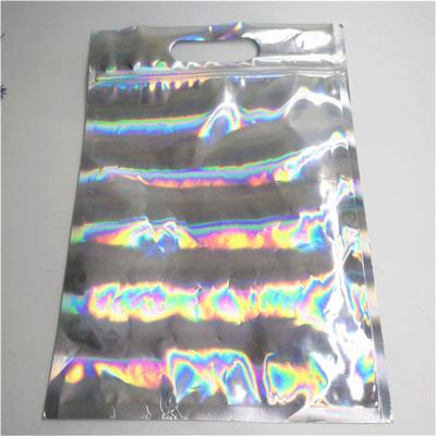 China Resealable van de de Zakritssluiting van Mylar van de Aluminiumfolie het Slot Holografische Verpakkende Zak Te koop