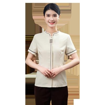 China Hotel Touchhealthy Spring Summer Household Cotton Uniforms Hospital Maid Uniform for sale