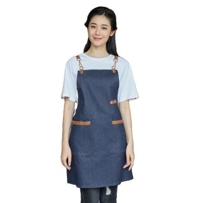 China restaurant & Waterproof Bar Touchhealthy Supply Jeans Aprons Kitchen Barber Aprons Uniform for sale