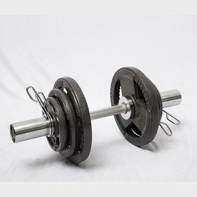 China Durable Hot Popular Factory Direct Home Wholesale Cast Iron Travel Grip Travel Barbell 20kg Dumbbell Set for sale