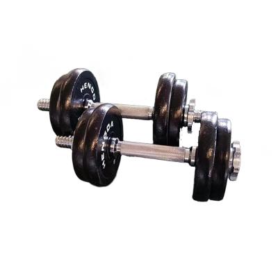 China Durable Bodybuilding Gym Fitness 100 Pound Dumbbell Cast Iron 10kg 20kg 30kg 40kg 50kg Adjustable Dumbbell Set For Weightlifting for sale