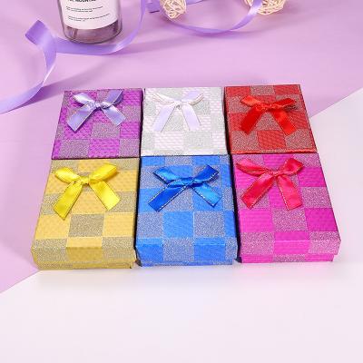 China New Factory Outlet Paper Mixed Color Sponge 7X9X3CM Black Sponge 7X9X3CM Necklace Bracelet Ring Cufflinks Bottle Opener Gift Jewelry Box for sale