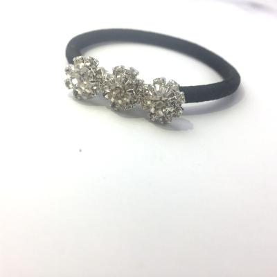 China Wholesale Custom Super Bold Elastic Diamonds Diamond Hair Band Hair Ties European and American Style Metal Hair Eight Ring Small Large for sale