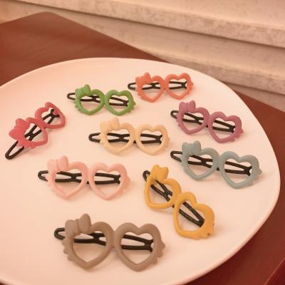 China Korean European and American style girls glasses frame no glass love box cartoon tide princess child word cute hair clips for sale