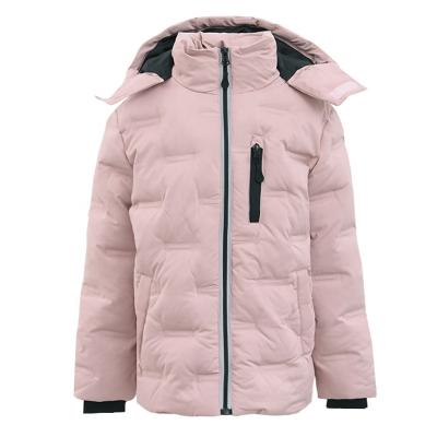 China Hooded Insulated Fur Hood Coat Winter Stripper Jacket Girls Waterproof Boys Outwear Clothing for sale