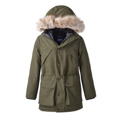 China Hooded Breathable Men Thicken Water Resistant Down Jacket Parka Winter Windproof Insulated Coat for sale