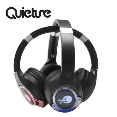 China One Transmitter To Connect To Many Headphones Party Disco Headphones F18HIFI Silent Matching Transmitters To Work At The Same Time With More Channels And LED Light for sale