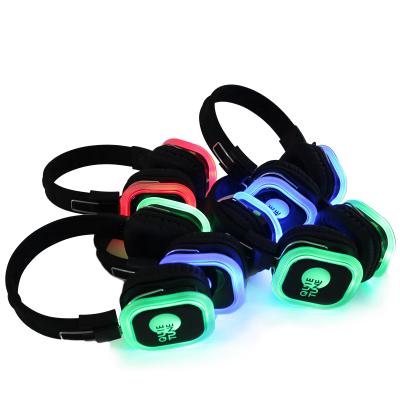 China F39 500M 2-Channel Gold3 Earpiece Disco Silent Earphone Led Foldable Live Quiet Quiet Radio For Party for sale