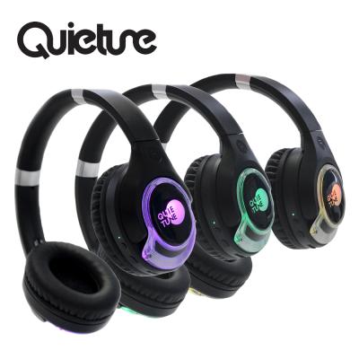 China One Transmitter Connect To Many Earphones Design Foldable Radio Disco Quiet Headphones With LED Lights And 3 Extra Channels To Match With Transmitters To Work Together for sale