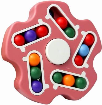 China Bean Stress Relief Toys 3D MODEL Magic Spinning Toys Adult Double Sided Rotating Higher Intelligence Brain Puzzle Educational Toys for sale