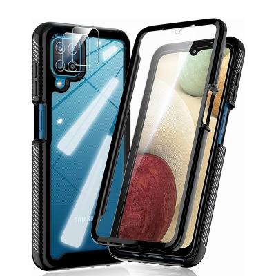 China Fanshion with Built in Screen Protector Camera Lens Protector and 2 Packs for Samsung Galaxy A12 Case Body Phone Case Protective Cover for sale