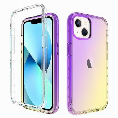 China Fashion Shockproof Wholesale Gradient Color Changing 2 in 1 Cell Phone Case For Gpower 2022 G60s G50 5G Motorcycle Transparent Phone Cover for sale