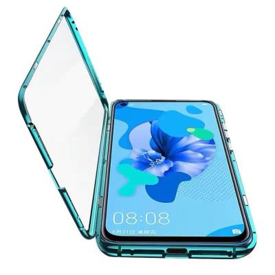 China Mobile Cover Case Made Metal High Quality Single Sided Glass Anti-fall Magnetic Cover Device Suitable For Huawei p40pro Mobile Phone Case for sale