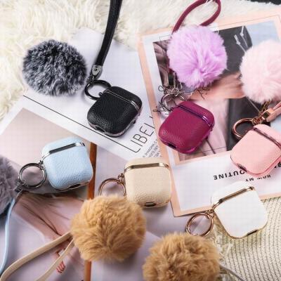 China New Design Luxury Design and Airplads Pro Case New Apple Luxury Leather Wireless Headphone Earphone Protective Bag for sale